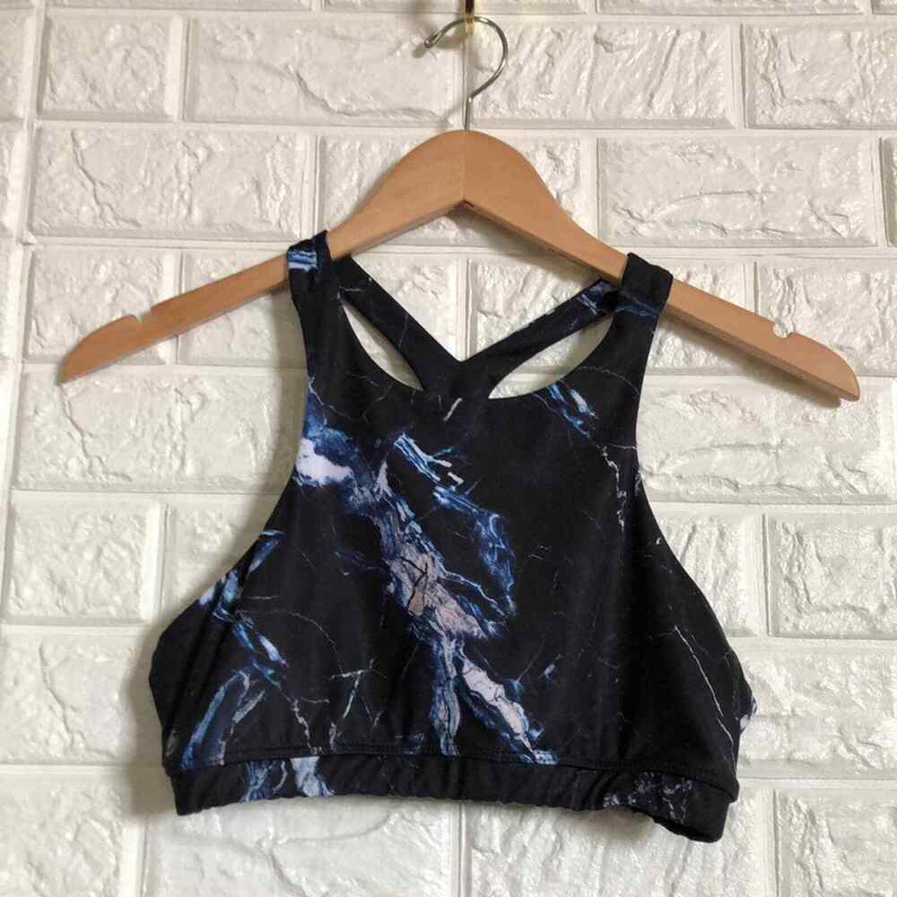Strut-this marbled print sports bra Women’s Size‎ S Small Athletic Workout